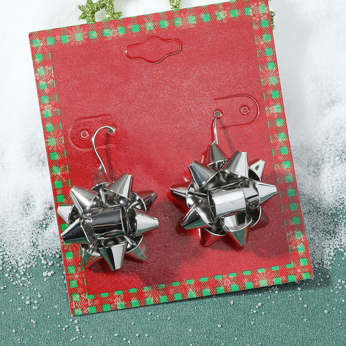 Wholesale Christmas Elk Snowflake Earrings